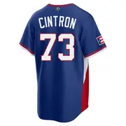 Men's Alexander Cintron Puerto Rico Baseball Royal 2026 World Classic Road Stadium Jersey