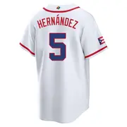 Men's Luis Hernandez Puerto Rico Baseball Replica White 2026 World Classic Home Stadium Jersey