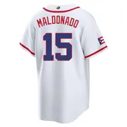 Men's Martin Maldonado Puerto Rico Baseball Replica White 2026 World Classic Home Stadium Jersey