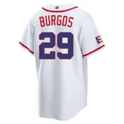 Men's Raymond Burgos Puerto Rico Baseball Replica White 2026 World Classic Home Stadium Jersey