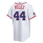 Men's Ricardo Velez Puerto Rico Baseball Replica White 2026 World Classic Home Stadium Jersey