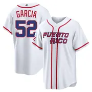 Men's Rico Garcia Puerto Rico Baseball Replica White 2026 World Classic Home Stadium Jersey