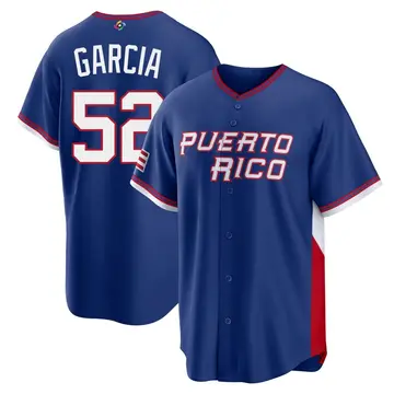 Men's Rico Garcia Puerto Rico Baseball Royal 2026 World Classic Road Stadium Jersey