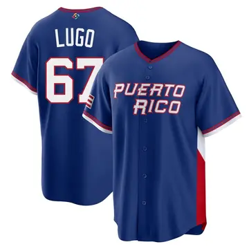 Men's Seth Lugo Puerto Rico Baseball Royal 2026 World Classic Road Stadium Jersey