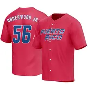 Youth Duane Underwood Jr. Puerto Rico Baseball Replica Red 2023 World Baseball Classic Jersey