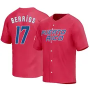 Youth Jose Berrios Puerto Rico Baseball Replica Red 2023 World Baseball Classic Jersey