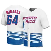 Youth Jose Miranda Puerto Rico Baseball Replica White 2023 World Baseball Classic Jersey