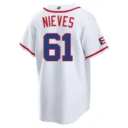 Youth Juan Nieves Puerto Rico Baseball Replica White 2026 World Classic Home Stadium Jersey