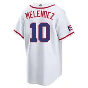 Youth MJ Melendez Puerto Rico Baseball Replica White 2026 World Classic Home Stadium Jersey