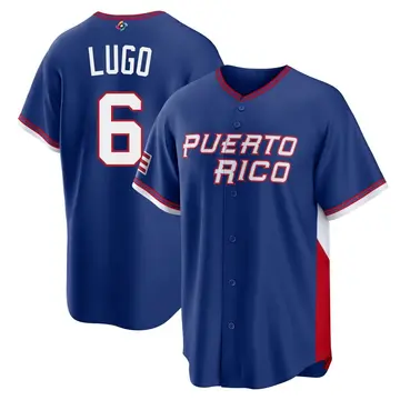 Youth Matthew Lugo Puerto Rico Baseball Royal 2026 World Classic Road Stadium Jersey
