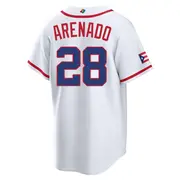 Youth Nolan Arenado Puerto Rico Baseball Replica White 2026 World Classic Home Stadium Jersey