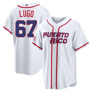 Youth Seth Lugo Puerto Rico Baseball Replica White 2026 World Classic Home Stadium Jersey